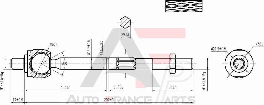 AUTO FRANCE PARTS 11-3048C - Rotule de direction intérieure, barre de connexion cwaw.fr