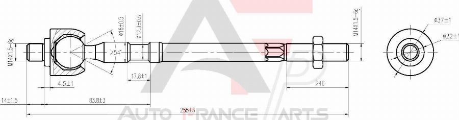 AUTO FRANCE PARTS 11-3055C - Rotule de direction intérieure, barre de connexion cwaw.fr