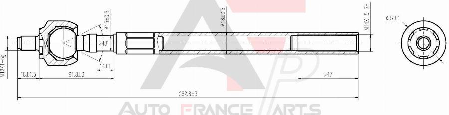 AUTO FRANCE PARTS 11-3050C - Rotule de direction intérieure, barre de connexion cwaw.fr