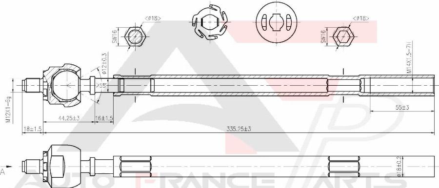 AUTO FRANCE PARTS 11-3004C - Rotule de direction intérieure, barre de connexion cwaw.fr