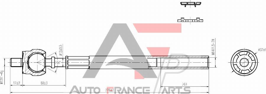 AUTO FRANCE PARTS 11-3001C - Rotule de direction intérieure, barre de connexion cwaw.fr