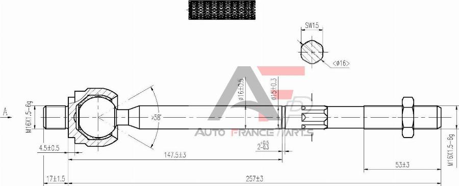 AUTO FRANCE PARTS 11-3031C - Rotule de direction intérieure, barre de connexion cwaw.fr