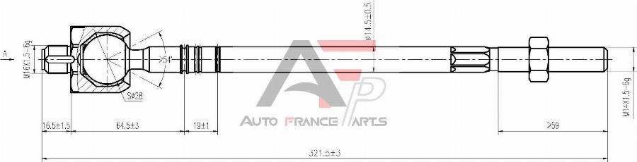 AUTO FRANCE PARTS 11-3033C - Rotule de direction intérieure, barre de connexion cwaw.fr