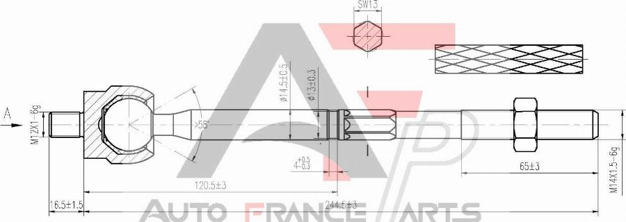 AUTO FRANCE PARTS 11-3037C - Rotule de direction intérieure, barre de connexion cwaw.fr