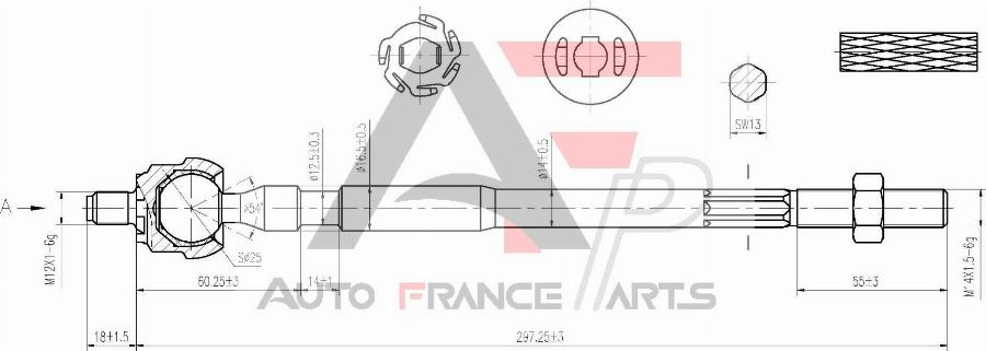 AUTO FRANCE PARTS 11-3025C - Rotule de direction intérieure, barre de connexion cwaw.fr