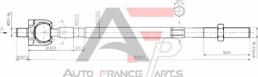 AUTO FRANCE PARTS 11-3026C - Rotule de direction intérieure, barre de connexion cwaw.fr