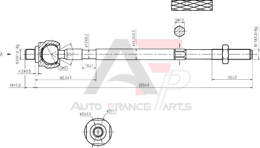 AUTO FRANCE PARTS 11-3023C - Rotule de direction intérieure, barre de connexion cwaw.fr