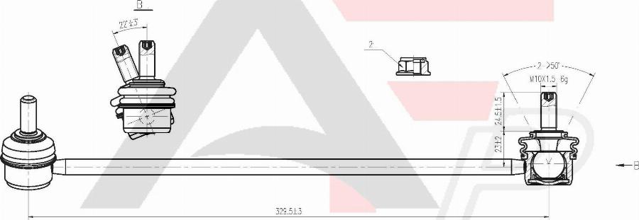 AUTO FRANCE PARTS 12-0011C - Entretoise / tige, stabilisateur cwaw.fr