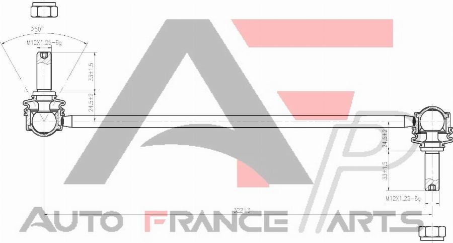 AUTO FRANCE PARTS 12-0031C - Entretoise / tige, stabilisateur cwaw.fr