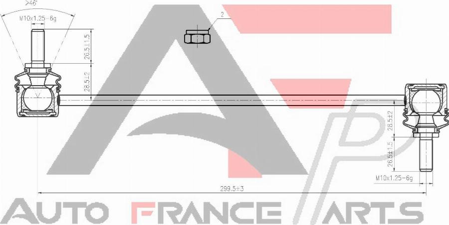 AUTO FRANCE PARTS 12-0025C - Entretoise / tige, stabilisateur cwaw.fr