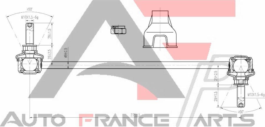 AUTO FRANCE PARTS 12-0020C - Entretoise / tige, stabilisateur cwaw.fr