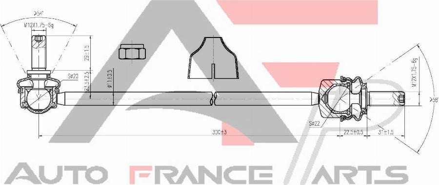 AUTO FRANCE PARTS 12-0027C - Entretoise / tige, stabilisateur cwaw.fr