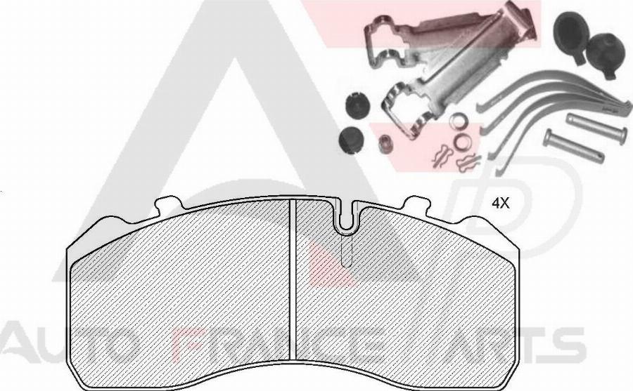 AUTO FRANCE PARTS 21-9004C - Kit de plaquettes de frein, frein à disque cwaw.fr