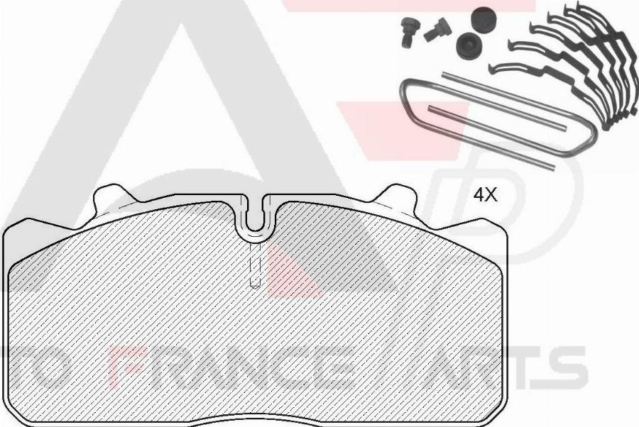 AUTO FRANCE PARTS 21-9005C - Kit de plaquettes de frein, frein à disque cwaw.fr