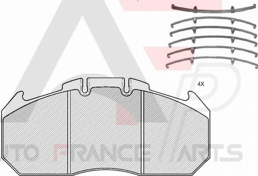 AUTO FRANCE PARTS 21-9006C - Kit de plaquettes de frein, frein à disque cwaw.fr