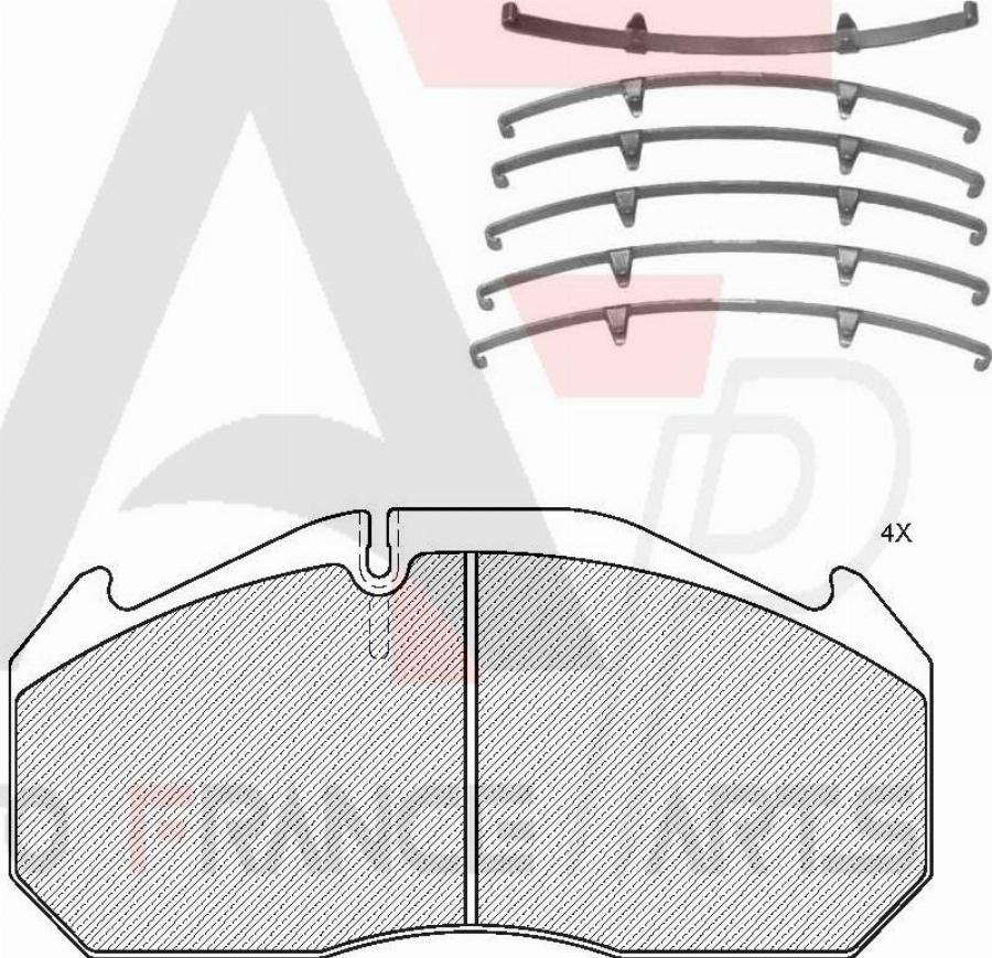 AUTO FRANCE PARTS 21-9001C - Kit de plaquettes de frein, frein à disque cwaw.fr