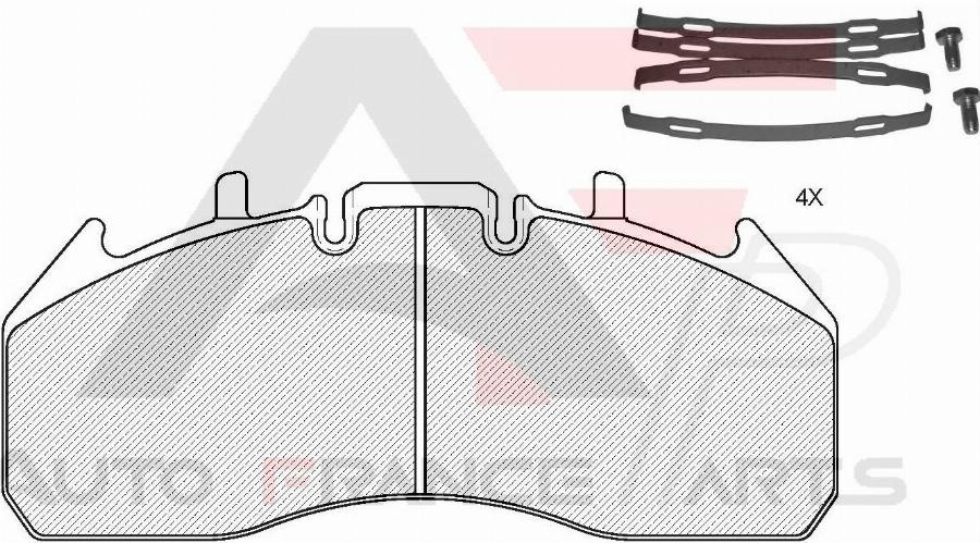 AUTO FRANCE PARTS 21-9015C - Kit de plaquettes de frein, frein à disque cwaw.fr