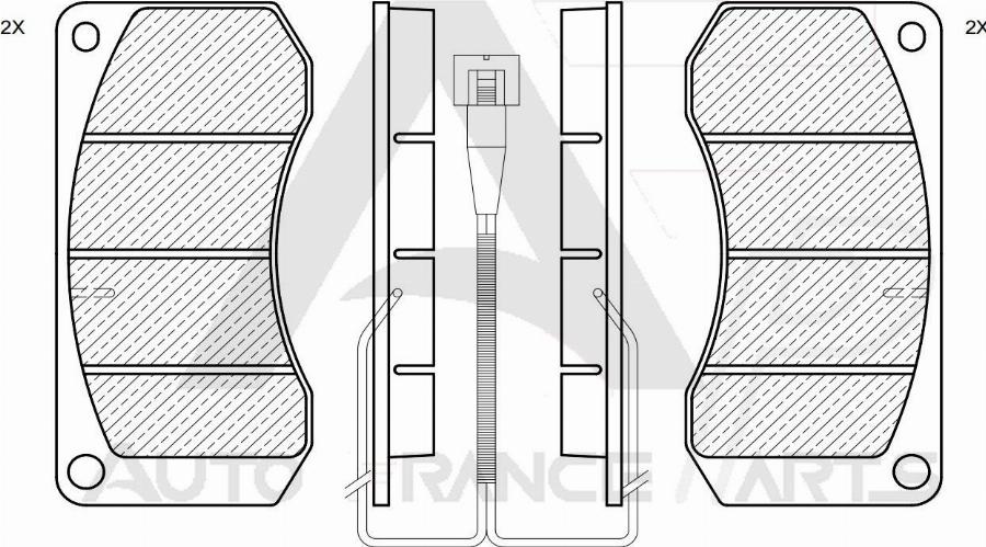 AUTO FRANCE PARTS 21-9011C - Kit de plaquettes de frein, frein à disque cwaw.fr