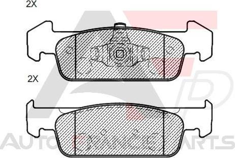 AUTO FRANCE PARTS 21-0040C - Kit de plaquettes de frein, frein à disque cwaw.fr