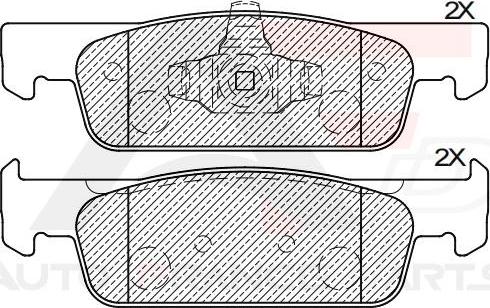 AUTO FRANCE PARTS 21-0005C - Kit de plaquettes de frein, frein à disque cwaw.fr