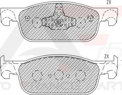 AUTO FRANCE PARTS 21-0006C - Kit de plaquettes de frein, frein à disque cwaw.fr