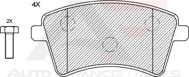 AUTO FRANCE PARTS 21-0001C - Kit de plaquettes de frein, frein à disque cwaw.fr