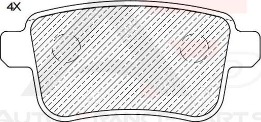 AUTO FRANCE PARTS 21-0002C - Kit de plaquettes de frein, frein à disque cwaw.fr