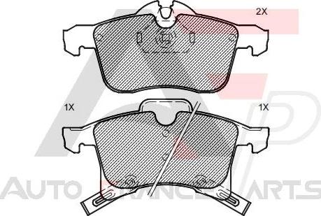 AUTO FRANCE PARTS 21-0034C - Kit de plaquettes de frein, frein à disque cwaw.fr