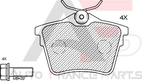 AUTO FRANCE PARTS 21-0035C - Kit de plaquettes de frein, frein à disque cwaw.fr