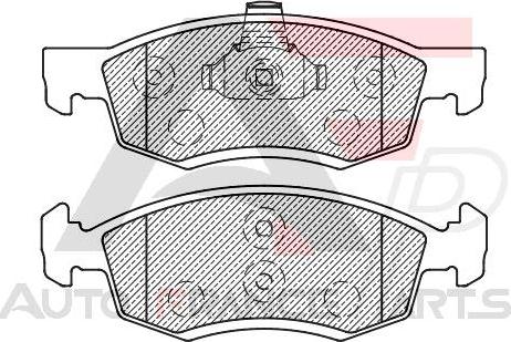 AUTO FRANCE PARTS 21-0038C - Kit de plaquettes de frein, frein à disque cwaw.fr