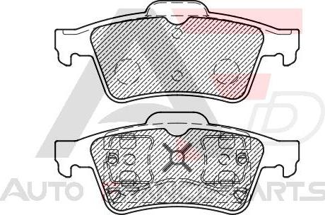 AUTO FRANCE PARTS 21-0029C - Kit de plaquettes de frein, frein à disque cwaw.fr