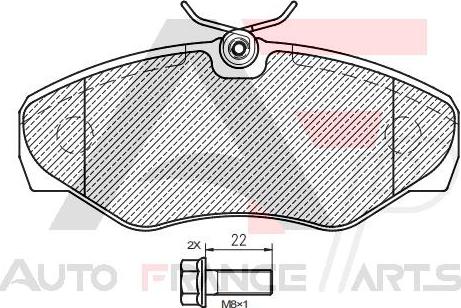 AUTO FRANCE PARTS 21-0024C - Kit de plaquettes de frein, frein à disque cwaw.fr