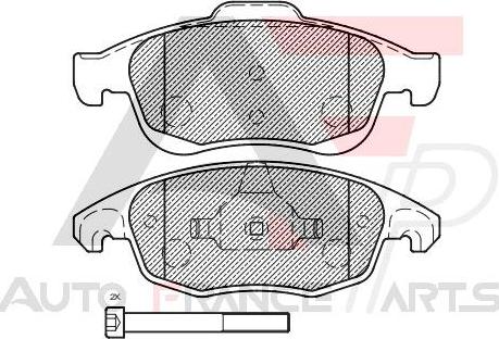 AUTO FRANCE PARTS 21-0021C - Kit de plaquettes de frein, frein à disque cwaw.fr