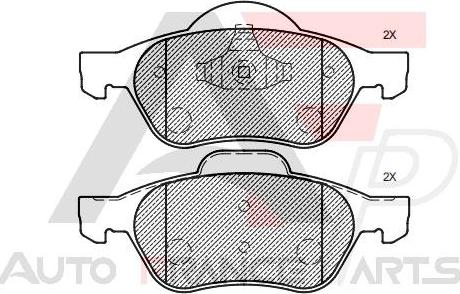 AUTO FRANCE PARTS 21-0028C - Kit de plaquettes de frein, frein à disque cwaw.fr