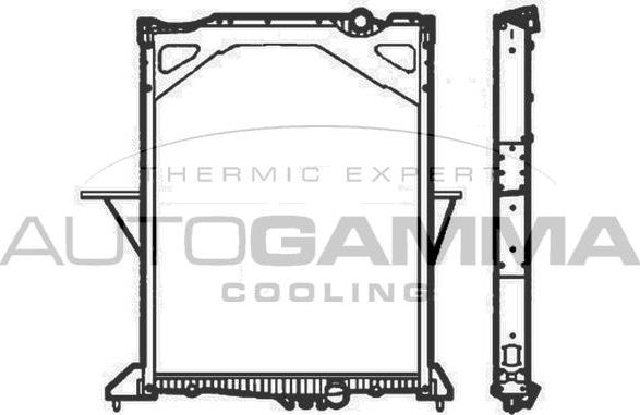 Autogamma 404988 - Radiateur, refroidissement du moteur cwaw.fr