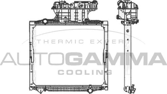 Autogamma 404444 - Radiateur, refroidissement du moteur cwaw.fr