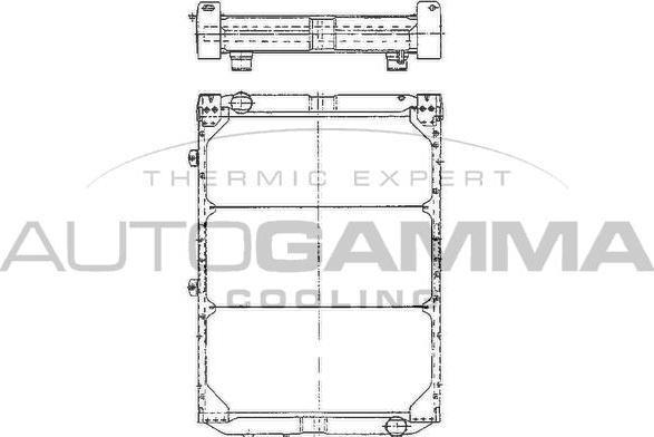 Autogamma 404452 - Radiateur, refroidissement du moteur cwaw.fr