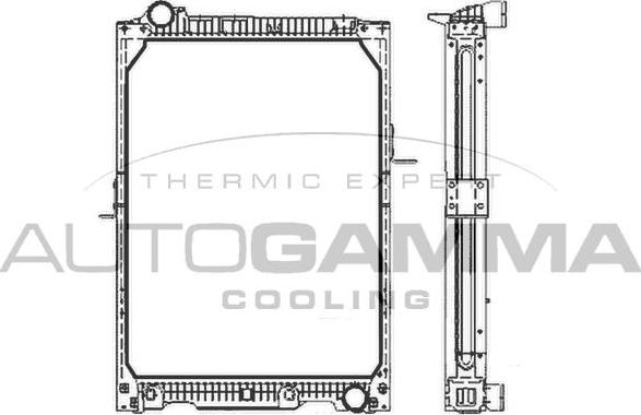 Autogamma 404366 - Radiateur, refroidissement du moteur cwaw.fr