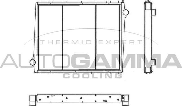 Autogamma 404274 - Radiateur, refroidissement du moteur cwaw.fr