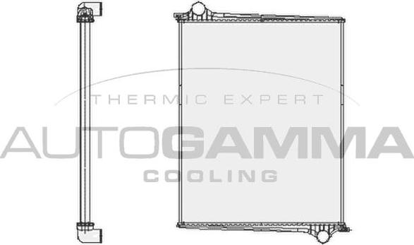 Autogamma 404704 - Radiateur, refroidissement du moteur cwaw.fr