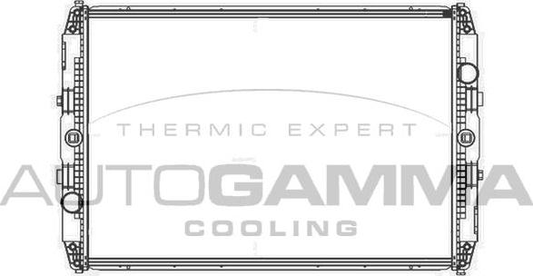 Autogamma 405020 - Radiateur, refroidissement du moteur cwaw.fr