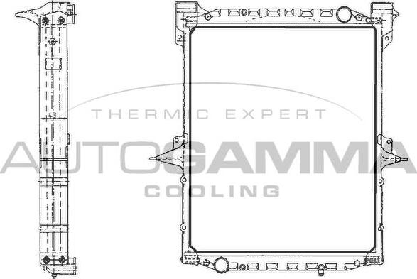 Autogamma 400576 - Radiateur, refroidissement du moteur cwaw.fr