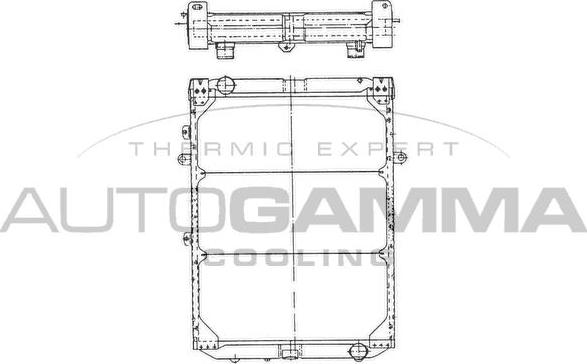 Autogamma 400640 - Radiateur, refroidissement du moteur cwaw.fr