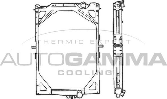 Autogamma 400666 - Radiateur, refroidissement du moteur cwaw.fr