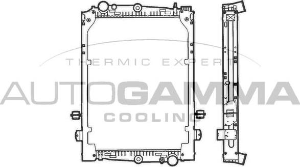 Autogamma 400080 - Radiateur, refroidissement du moteur cwaw.fr