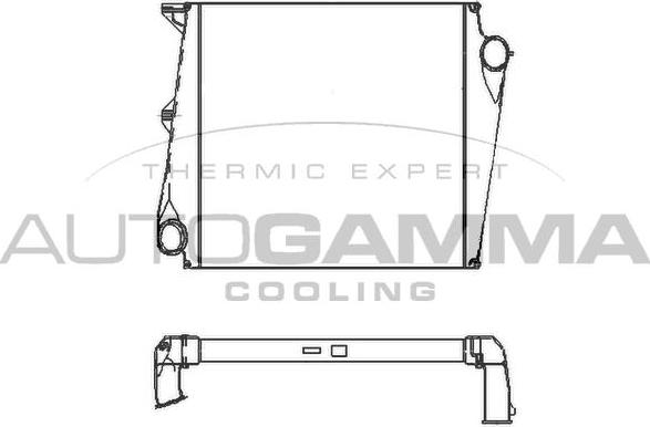 Autogamma 400350 - Intercooler, échangeur cwaw.fr