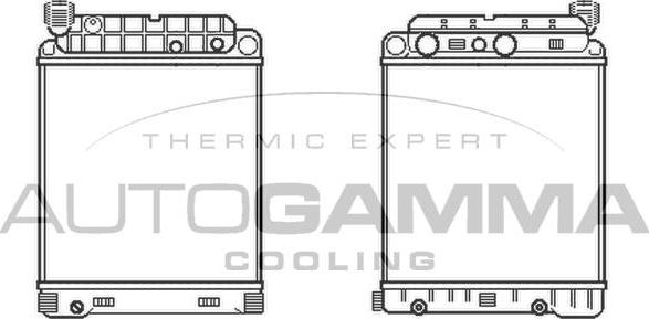 Autogamma 401114 - Radiateur, refroidissement du moteur cwaw.fr