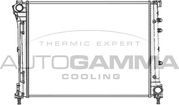 Autogamma 104619 - Radiateur, refroidissement du moteur cwaw.fr