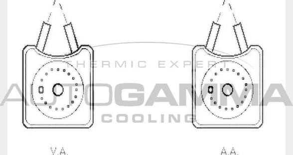 Autogamma 104613 - Radiateur d'huile cwaw.fr