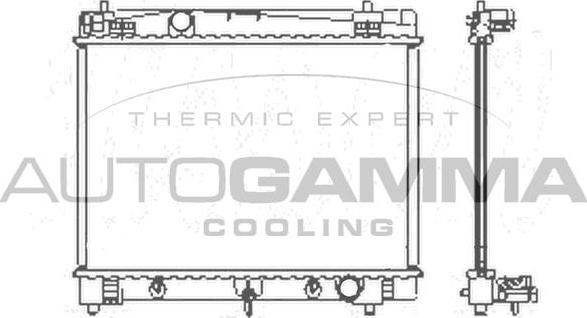 Autogamma 104623 - Radiateur, refroidissement du moteur cwaw.fr